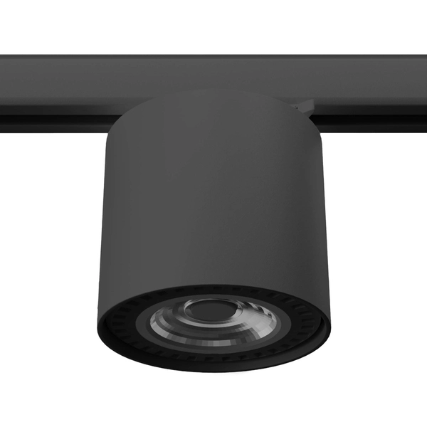 Metalowa sufitowa lampa trójfazowa TIUBE MYL.00037 tuba czarna