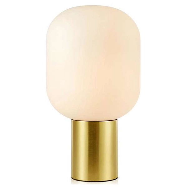 Stojąca LAMPA industrialna BROOKLYN 107481 Markslojd szklana LAMPKA stołowa loftowa na biurko czarna przydymiona