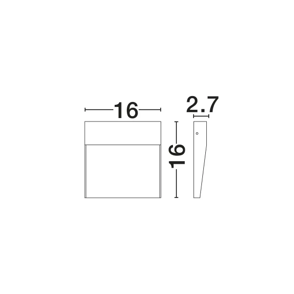 Ścienna lampa na taras LORCENA LE75297 LED 5W 3000K IP54 biała