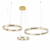 Lampa wisząca ARKADIA ST-6376-40+60+80 złota LED 95W 3000K ringi