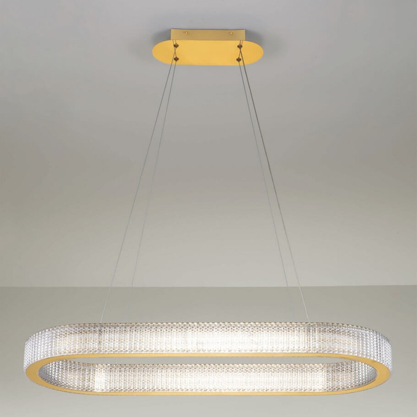 Wisząca lampa glamour YOTAU LE44730 LED 70W 3000K ściemnialna złota