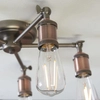 Retro lampa sufitowa Hal 76336 Endon do salonu metalowa miedziana 