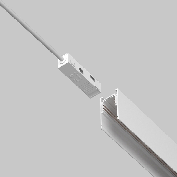Wejście do zasilania magnetycznych szyn Exility TRA034B-42W-1 białe