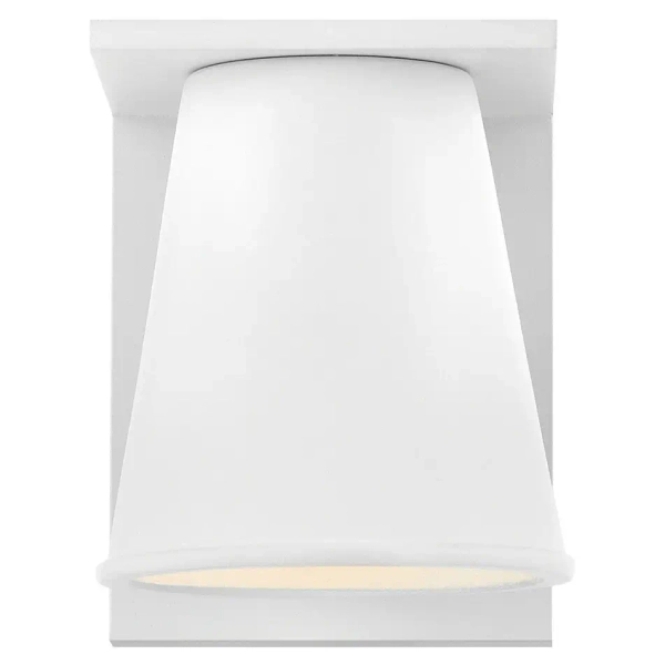 Minimalistyczna lampa na ścianę Hans HK-HANS-S-WHT stożek IP44 biała