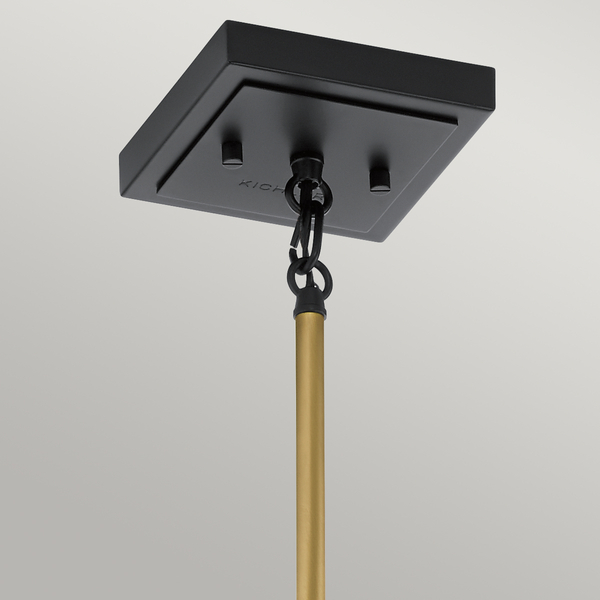 Lampa wisząca loft QN-KITNER-P-NBR do jadalni mosiądz