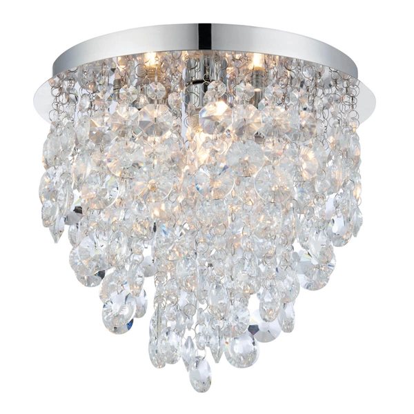 Sufitowa lampa glamour Kristen 61233 IP44 kryształowa chrom