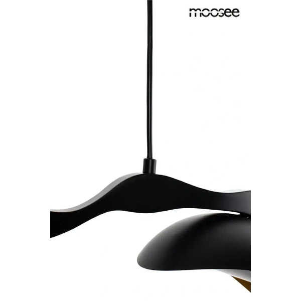 Modernistyczna wisząca lampa TORRE czarna złota MSE1501100571 5xLED 27W 3000K