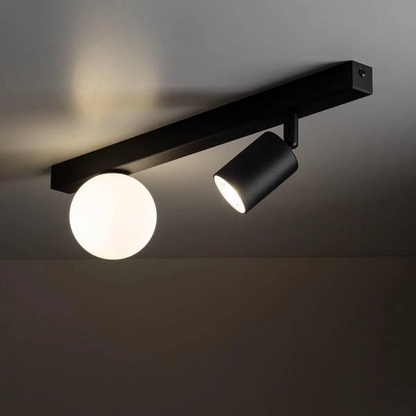 Lampa sufitowa na belce Vox 10000 bubble tubka metalowa czarna