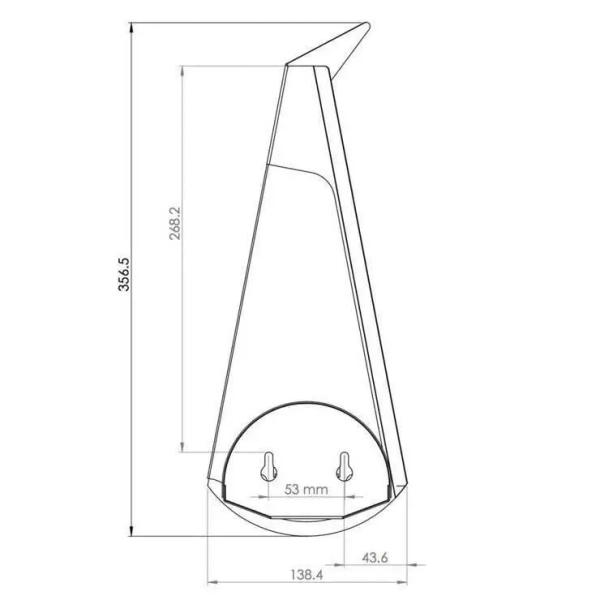 Ścienna lampa ORIGAMI PAWN-B metalowa paw LED 3W 3000K kinkiet czarny