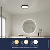 Plafon okrągły NOXY 2015356103 LED W 3000-4000K IP44 czarny