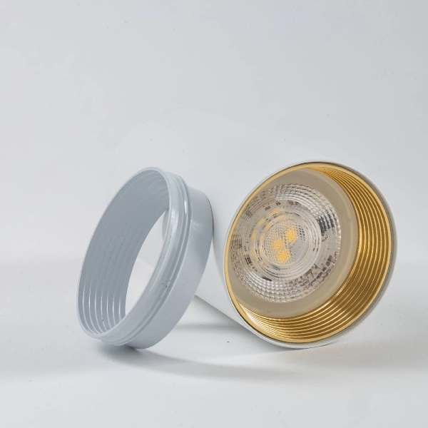 Sufitowa lampka punktowa Amis 10719 tubka do salonu złoty biały