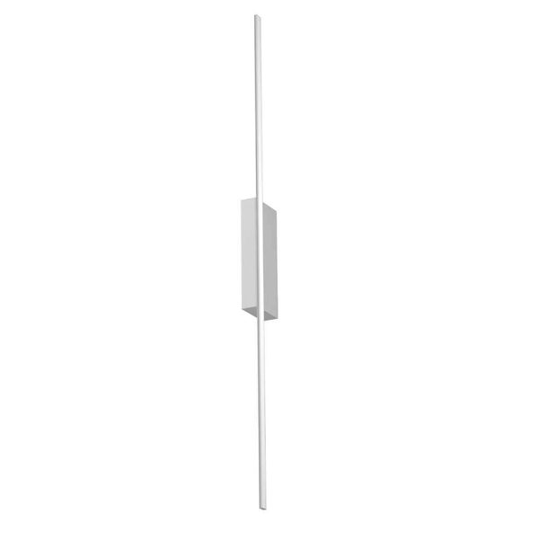 Podłużna lampa ścienna Slim 4002 BROSline LED 9W 3000K metalowa biała