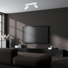 Minimalistyczna lampa sufitowa Hudson MLP8802 biała