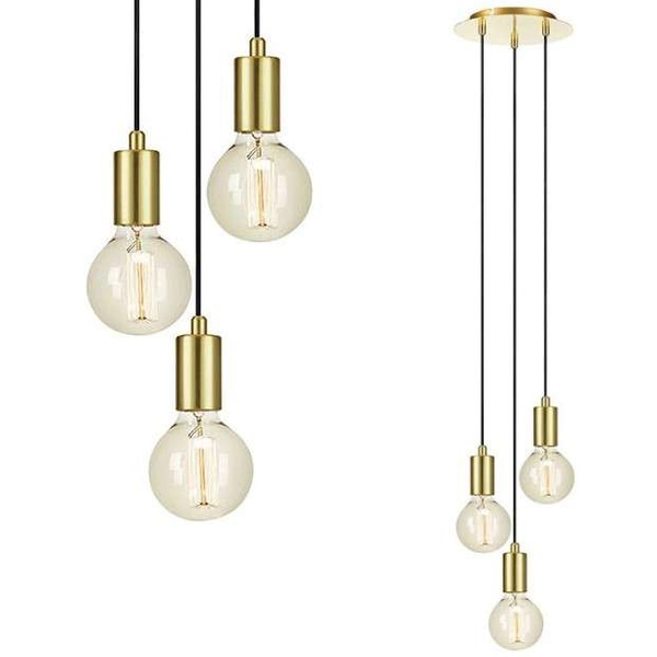 Industrialna LAMPA wisząca SKY 107107 Markslojd metalowa OPRAWA przewód ZWIS loftowy mosiężny