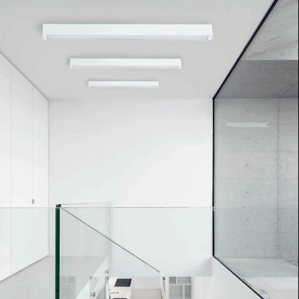 Plafoniera do jadalni STRAIGHT CEILING 7558 biała lampa na sufit