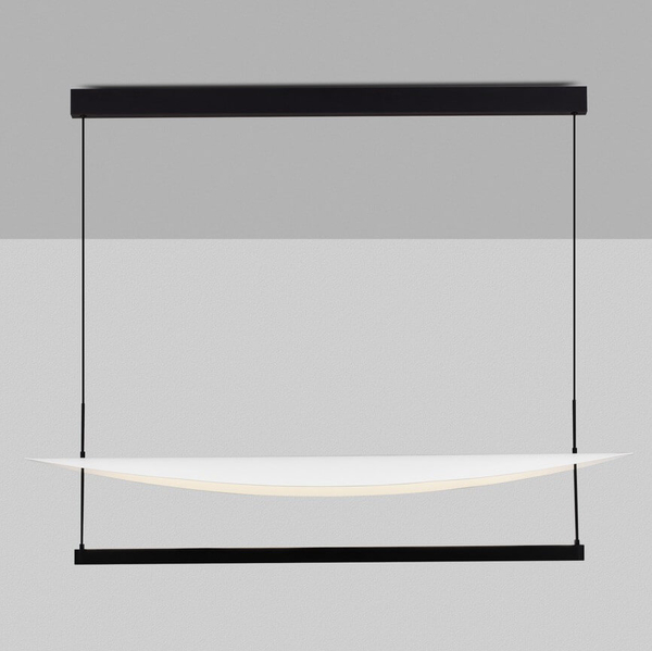 Podłużna lampa wisząca TIRAQUE LE44631 LED 81W 3000K disc biała czarna