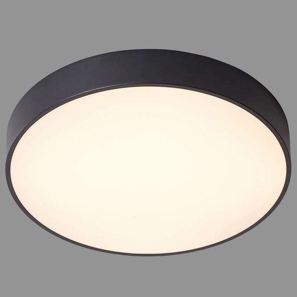 Plafon LAMPA sufitowa ORBITAL 5361-830RC-BK-3 Italux metalowa OPRAWA okrągła LED 24W 3000K natynkowa czarna