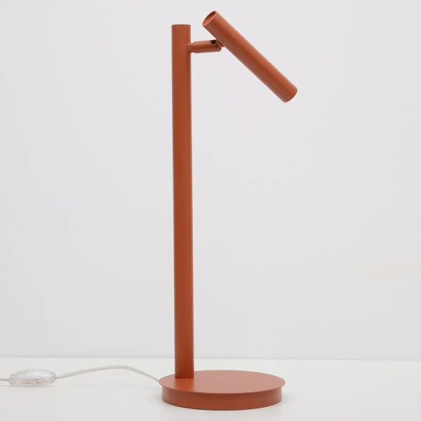 Regulowana stołowa lampa Sopel 41475 do salonu tubka ceglana