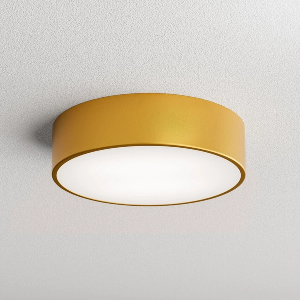 Sufitowa lampa okrągła 137623691873 złoty plafon do jadalni