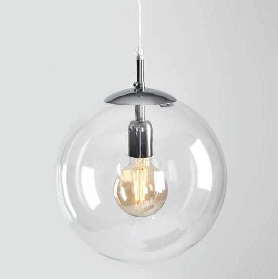 Skandynawska lampa wisząca GLOBE 562G2 Aldex szklana kula ball przezroczysta