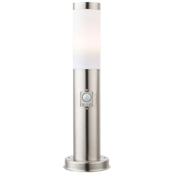 Stojąca lampa zewnętrzna BOSTON z czujnikiem ruchu IP44 stal