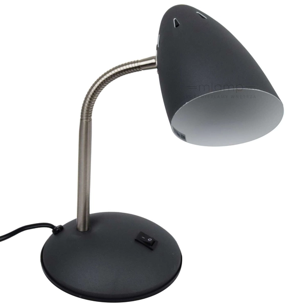Stojąca LAMPKA biurkowa COSMIC MT-HN2013-B+S.NICK Italux klasyczna LAMPA stołowa grafitowa