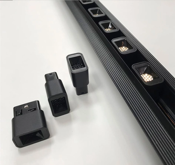 Magnetyczna soczewka prostokątna szynowa 991 Domeno LED 2W 3W 4000K czarna