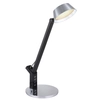 Stojąca lampa URSINO 58422S LED 8W 3000-6300K z portem USB czarna srebrna