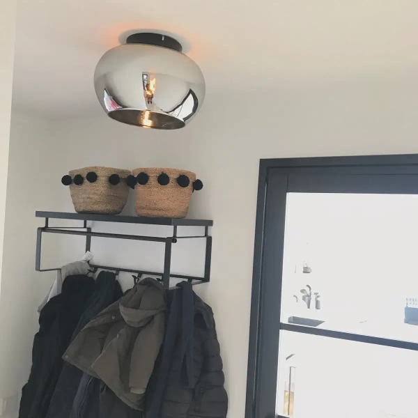 Sufitowa lampa loft Judi 45177/30/65 Lucide do sypialni przydymiona czarna