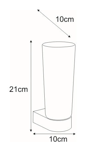 Szklany kinkiet ścienny Aqua Chrom K-L8908-1W Kaja do łazienki IP44 chrom