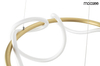 Wisząca lampa designerska Serpiente LED 32W nad stół złota