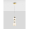 Skandynawska lampa wisząca FELANZO LE45241 z porcelany biała złota niebieska