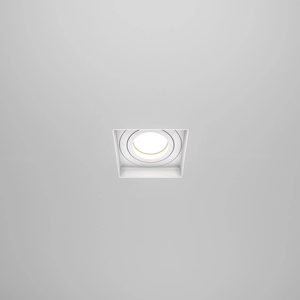 Podtynkowa lampa sufitowa z regulacją Atom DL003-01-W biały