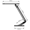 Dotykowa lampa biurkowa OPTIMUM 324993 LED 7W 3000K-6000K czarny