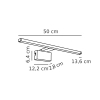 Łazienkowa lampa ścienna Marlee 2110701003 LED 8,9W 3000K IP44 czarny