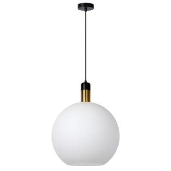 Kulista lampa wisząca Julius 34438/40/61 Lucide szklana biała czarna