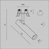 Regulowana lampa sufitowa Focus C141RS-L125-6W3K-B LED 6W 3000K czarna