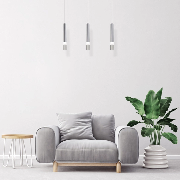 LAMPA wisząca ICE ML322 Milagro zwis OPRAWA listwa sufitowa LED 15W 4000K tuby sople chrom