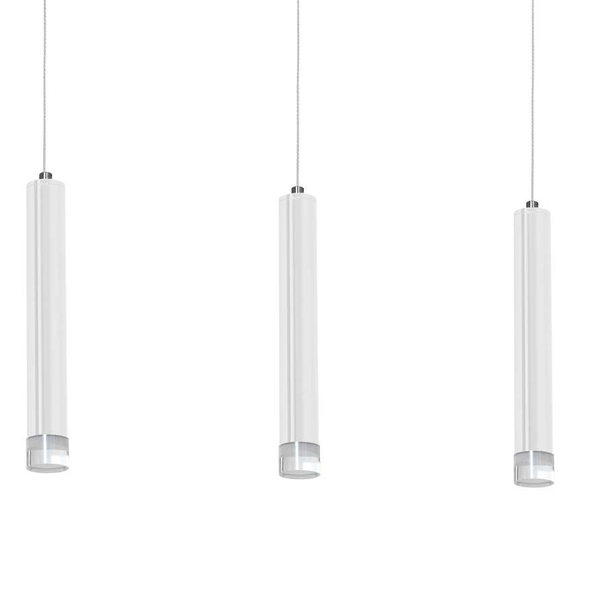 LAMPA wisząca ALBA ML189 Milagro metalowa OPRAWA zwis LED 15W 4000K listwa kaskada tuby sople białe