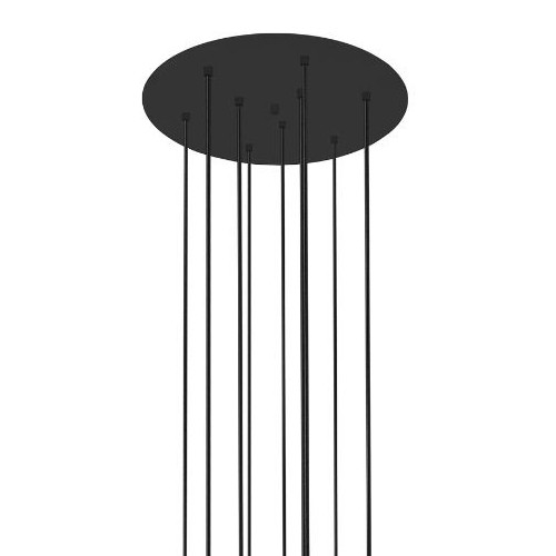 Lampa wisząca sople One bąbelki zwis LED 45W 3000K czarna złota
