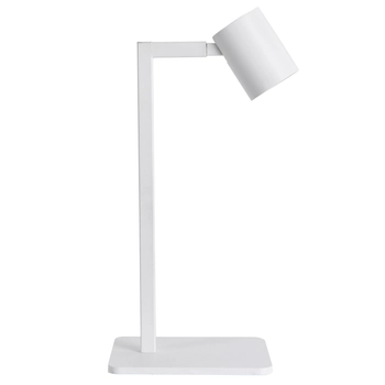 Stołowa lampa gabinetowa Snow biała regulowana na biurko