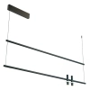 Liniowa lampa wisząca 23251 LED 14W+20W 3000K listwa czarna