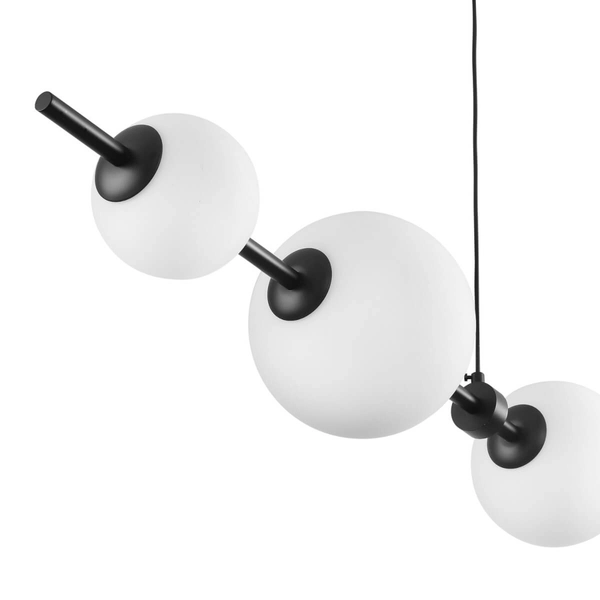 Kulista lampa wisząca MILA ST-CP241222-5L LED 27W 3000K kule białe czarne