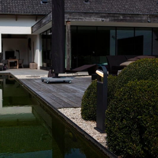 Słupek tarasowy FELE 7196301118 Lutec LED 13,5W 3000K IP54 zewnętrzny szary