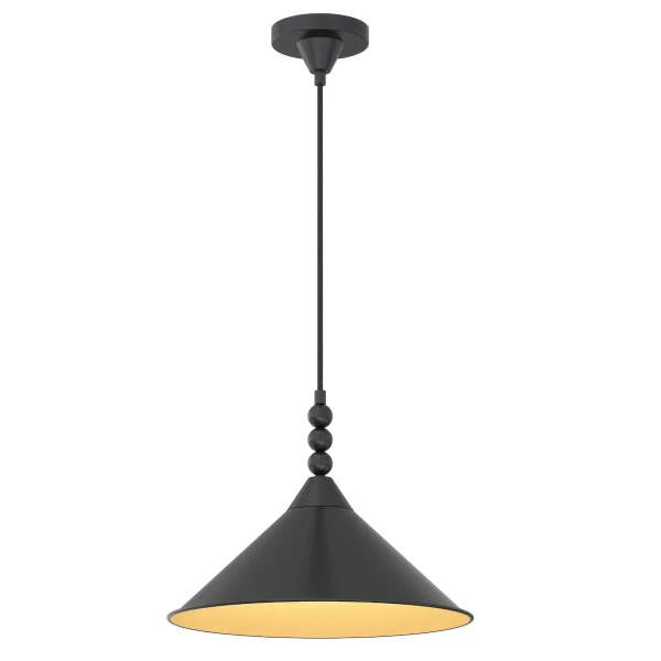 Wisząca lampa matowa ashford P01517BK do jadalni czarna