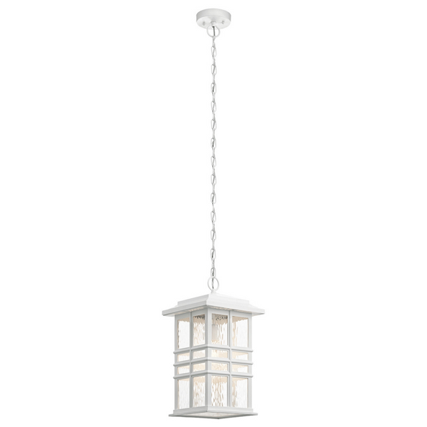 Lampa zewnętrzna KL-BEACON-SQUARE8-WHT Kichler na łańcuchu biała
