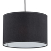 Salonowa lampa wisząca Rondo 3464 TK Lighting okrągła z kloszem czarna