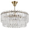 Pałacowy żyrandol Buena PND-22320-6-ABR Italux glamour antyczny brąz