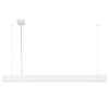 Metalowa lampa wisząca Traversi PRD-5470-170-WH-830-PN Italux LED 53W 3000K biała