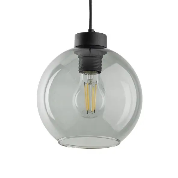 1-obwodowa lampa wisząca TRACER CUBUS 10666 stożkowa czarny grafit